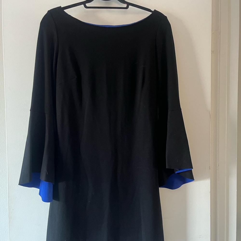 Bailey 44 Black Dress with Blue Accents Women's Dress